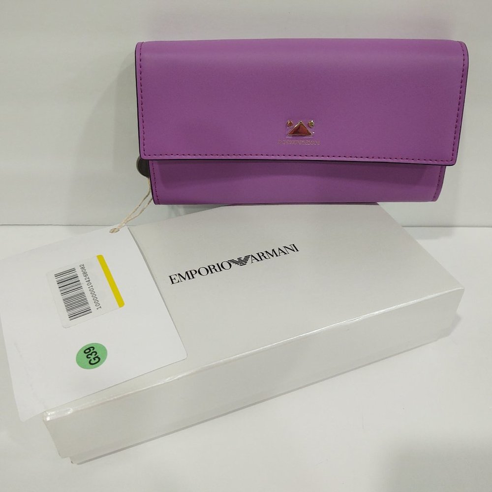 Emporio Armani Portafoglio Vachetta Purple Wallet